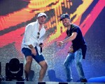 Pitbull and Yandel rehearse for PitbullNYE