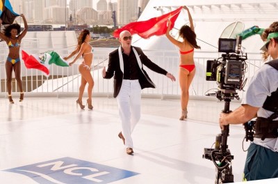 Pitbull films music video for "Freedom"