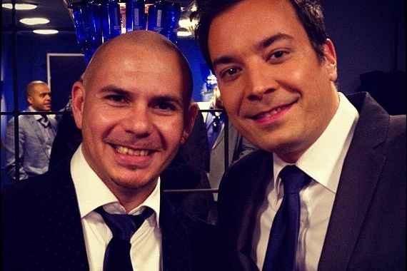 Pitbull and Jimmy Fallon